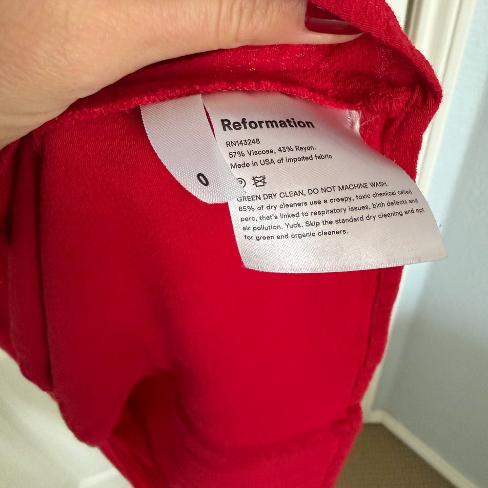 Reformation Red Cocktail Dress - Picture 4 of 6